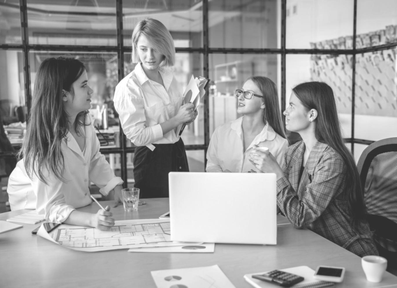 Financial analysis workspace with modern tools