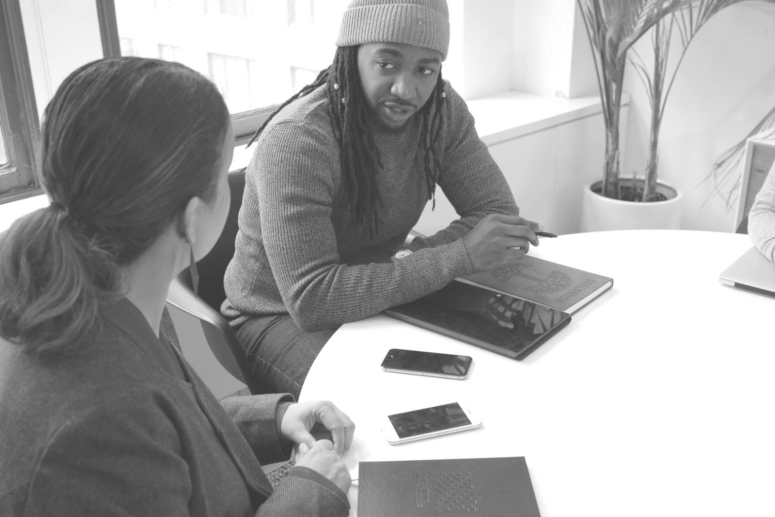 Students working through real financial data